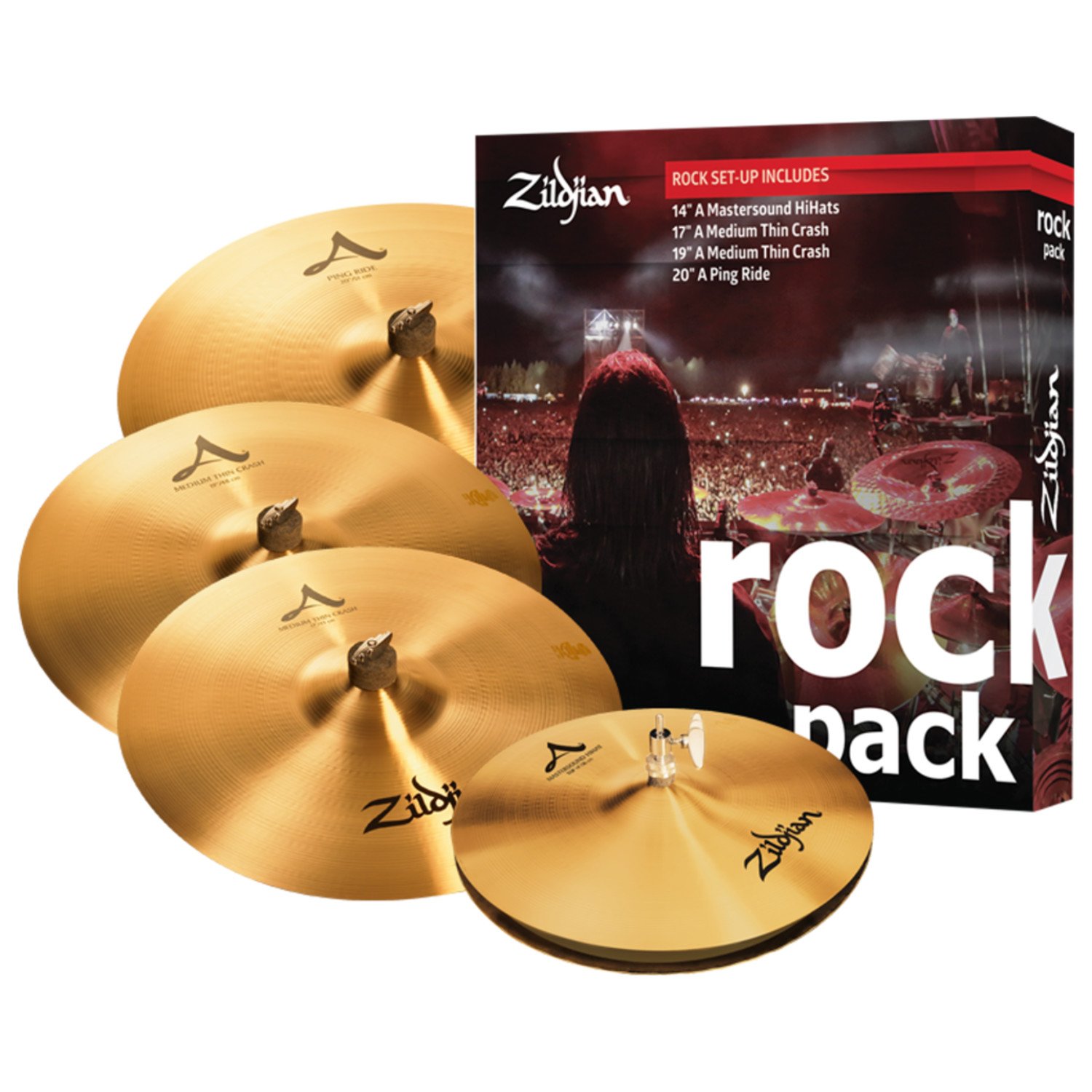 Rivgal | Zildjian A0801R Rock A Pack Cymbal Set